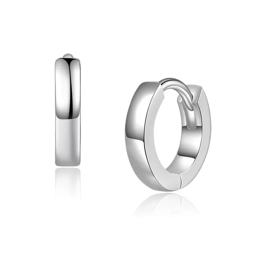 Klappcreolen 11/2.2mm Silber 925/000 rhodiniert - MeinSchmuckShop