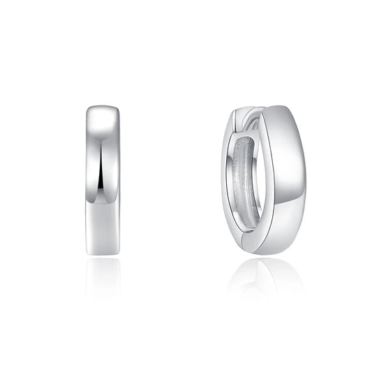Klappcreolen 12/2.7mm glanz Silber 925/000 - MeinSchmuckShop