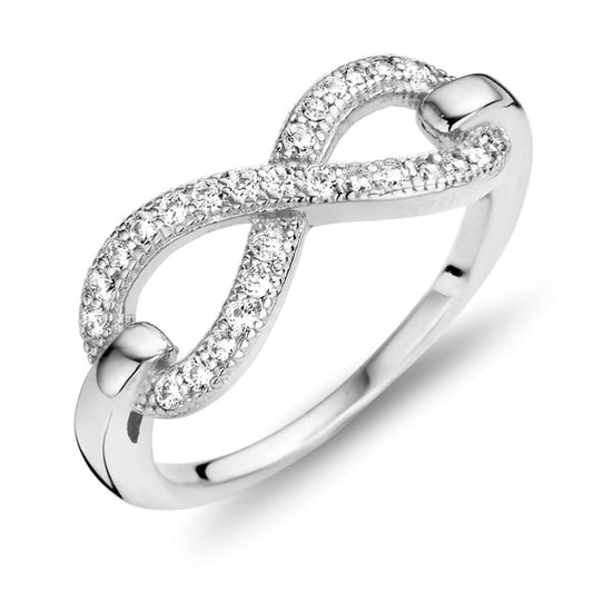 Ring Infinity mit 27 Zirkonia Silber 925/000