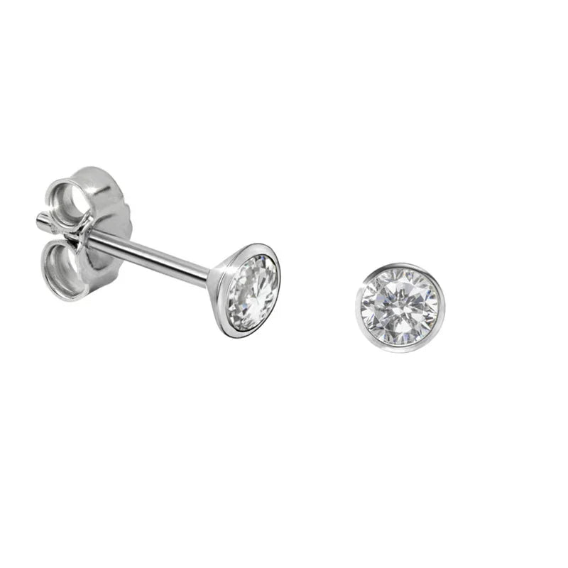 Ohrstecker Zirkonia 2,5mm Echt Silber 925/000 - MeinSchmuckShop