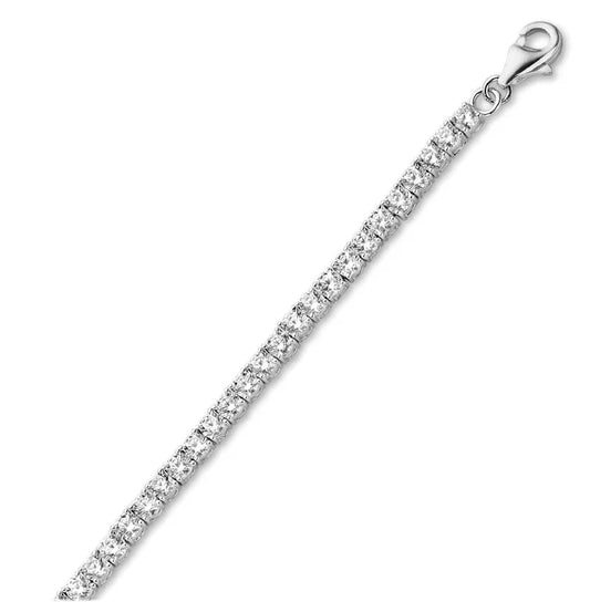 Tennisarmband mit Zirkonia 100 Facetten 3mm Echt Silber 925 - MeinSchmuckShop