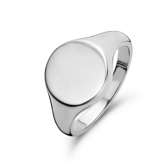 Siegelring für Damen rund 13mm Silber 925/000