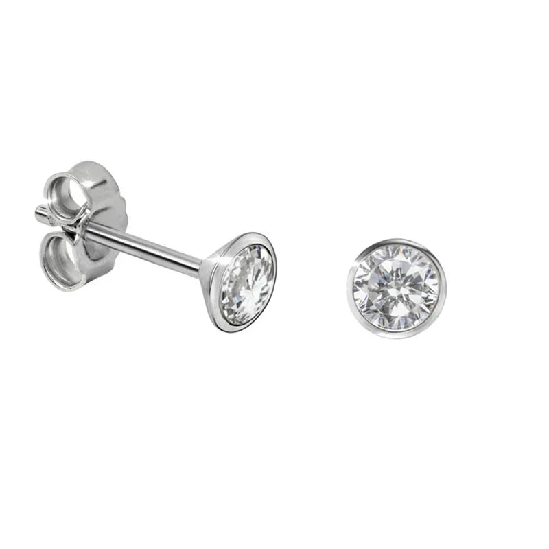 Ohrstecker Zirkonia 3,5mm Echt Silber 925/000 - MeinSchmuckShop