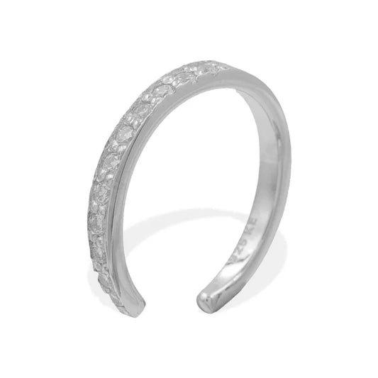 Ear Cuff mit 11 Zirkonia Silber 925/000 - MeinSchmuckShop