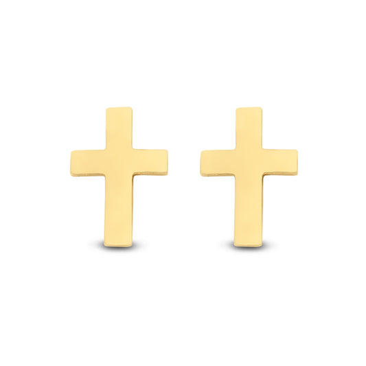 Ohrstecker Kreuz Gold 585/000