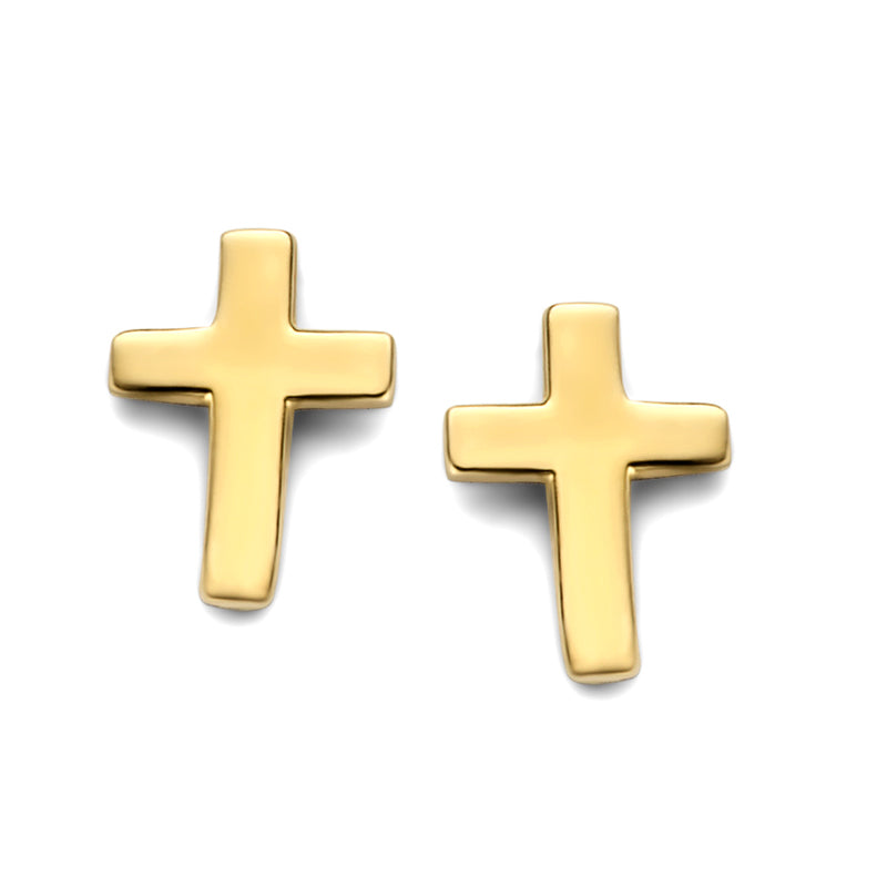 Ohrstecker Kreuz Gold 585/000 - MeinSchmuckShop