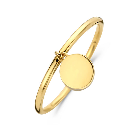 Damenring mit Gravurplatte Gold 585/000 - MeinSchmuckShop