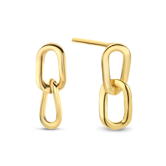 Ohrstecker 2 Kettenglieder Gold 585/000