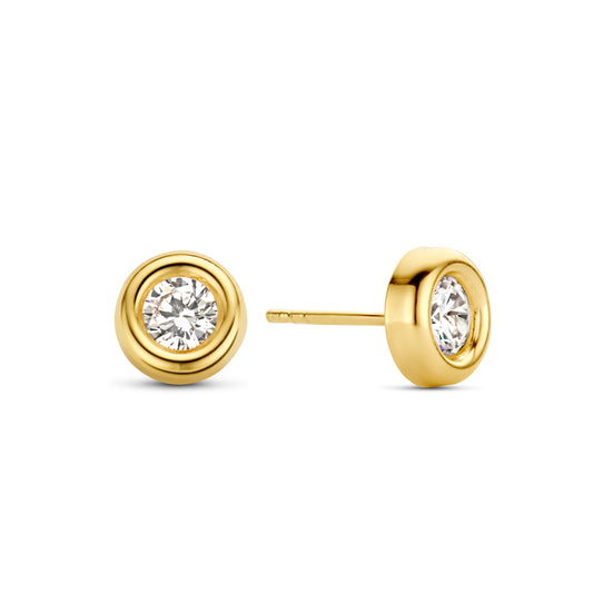 Ohrstecker Zirkonia 4mm Gold 585/000