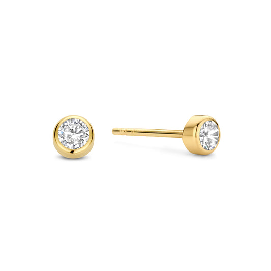 Ohrstecker Zirkonia 3mm Gold 585/000