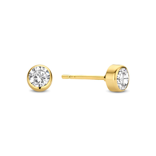 Ohrstecker Zirkonia 4mm Gold 585/000