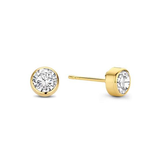 Ohrstecker Zirkonia 5mm Gold 585/000