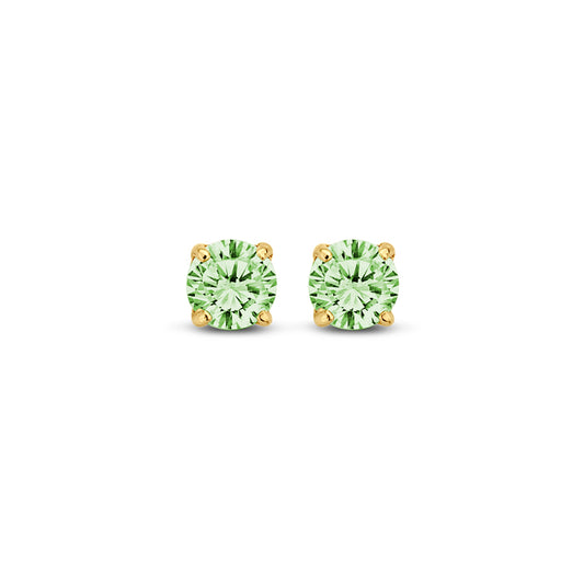 Ohrstecker Zirkonia peridot 3 mm Gold 585/000