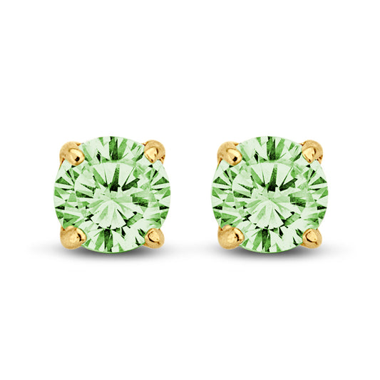 Ohrstecker Zirkonia peridot 5 mm Gold 585/000