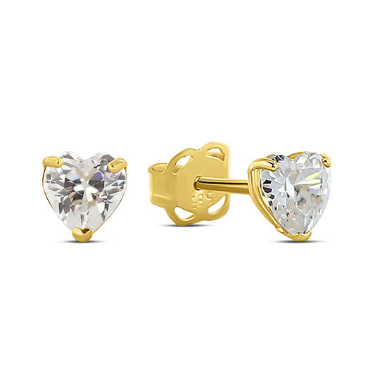 Ohrstecker Herz Zirkonia Gold 585/000