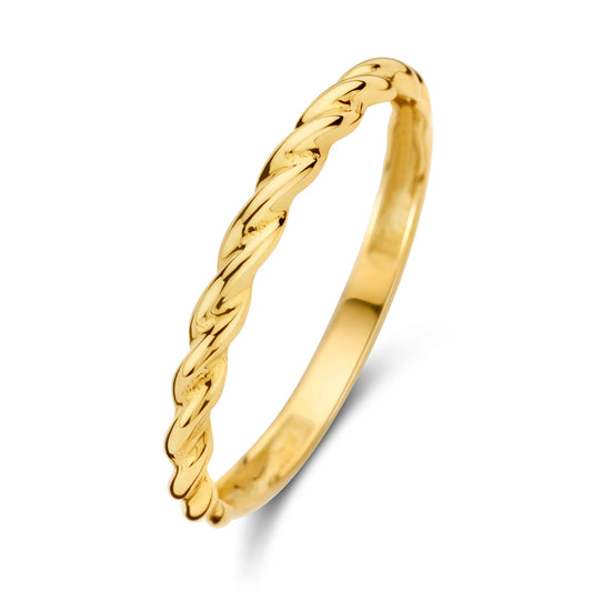 Damenring twisted Gold 585/000 - MeinSchmuckShop