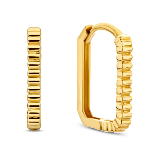 Klappcreolen 15x11x2mm Gold 585/000 - MeinSchmuckShop