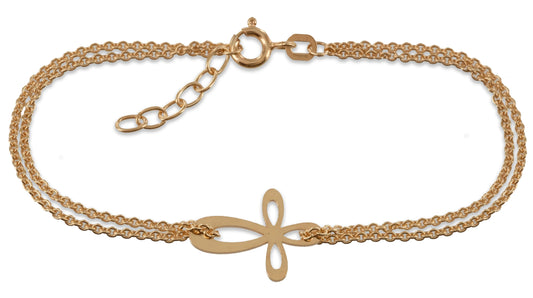 Armband mit Kreuz Echt Silber 925/000 - MeinSchmuckShop