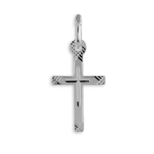Kreuzanhänger diamantiert - Silber 925/000 - MeinSchmuckShop