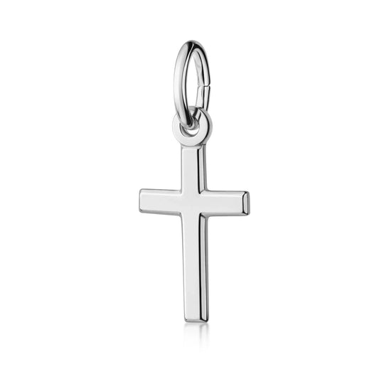 Anhänger Kreuz glanz 13mm Silber 925/000 - MeinSchmuckShop