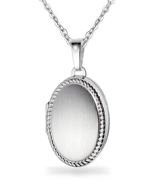 Medaillon oval 16 x 23mm Silber 925/000 - MeinSchmuckShop