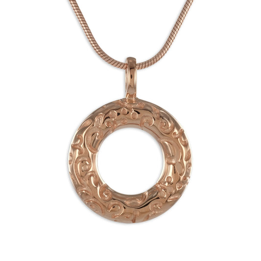 Anhänger rosé mit Muster - Silber 925/000 - MeinSchmuckShop