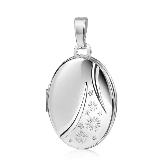 Medaillon oval 14 x 18mm Silber 925/000 - MeinSchmuckShop