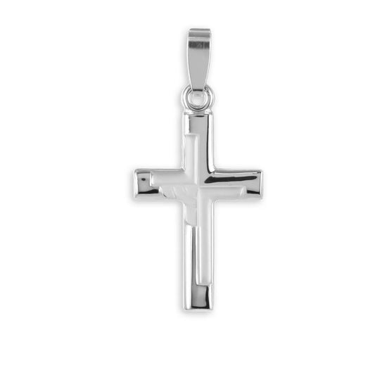 Kreuzanhänger teilmatt - Silber 925/000 - MeinSchmuckShop