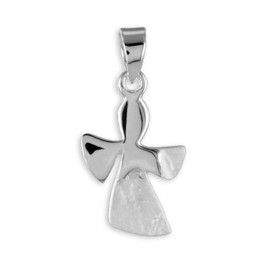 Anhänger Engel teilmatt Silber 925 - MeinSchmuckShop
