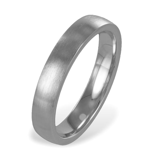 Trau- Verlobungsring teilmattiert Silber 925/000