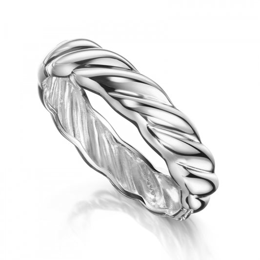 Damenring Croissant Silber 925/000 - MeinSchmuckShop