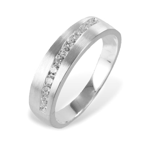 Ring mit 12 Zirkonia - Silber 925/000
