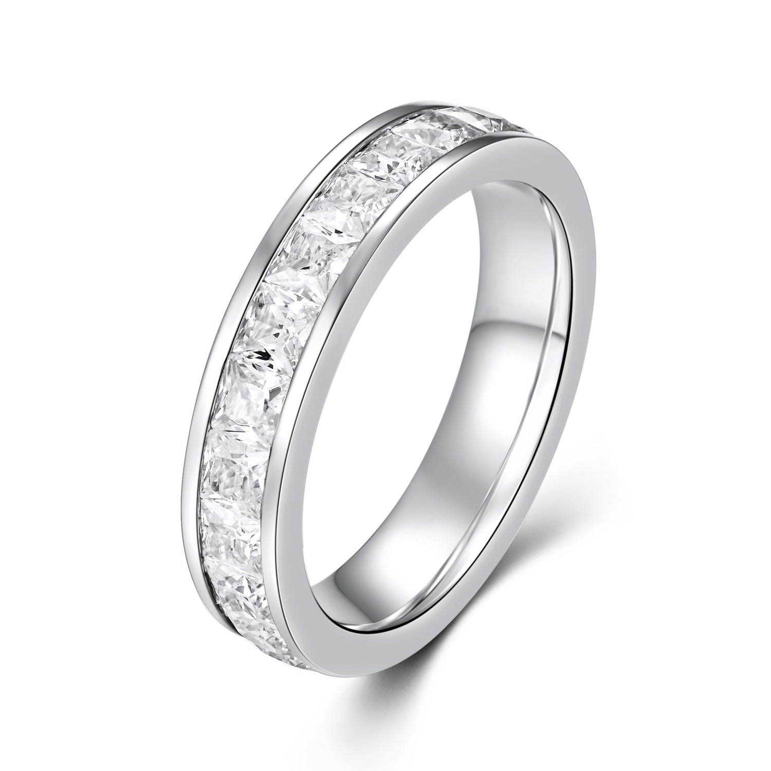 Damenring mit 23 Zirkonia Silber 925/000 rhodiniert - MeinSchmuckShop