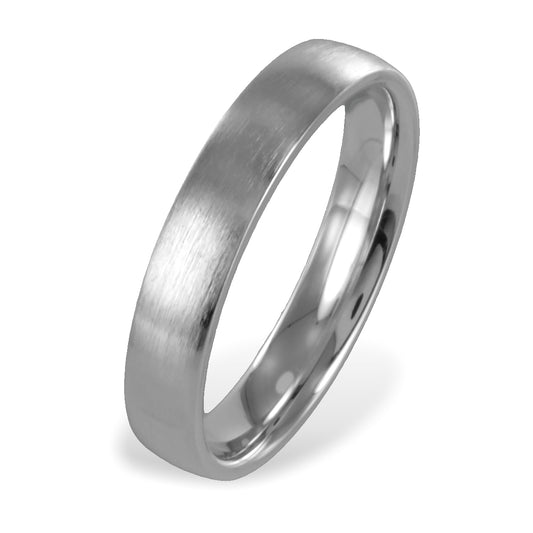 Trau- Verlobungsring teilmatt Silber 925/000