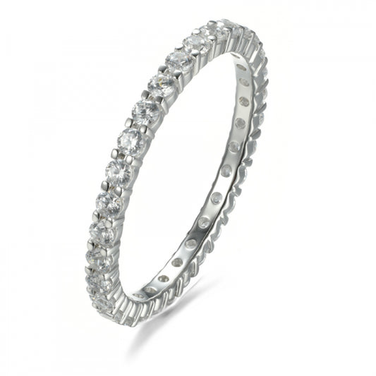 Memoryring Zirkonia Echt Silber 925/000