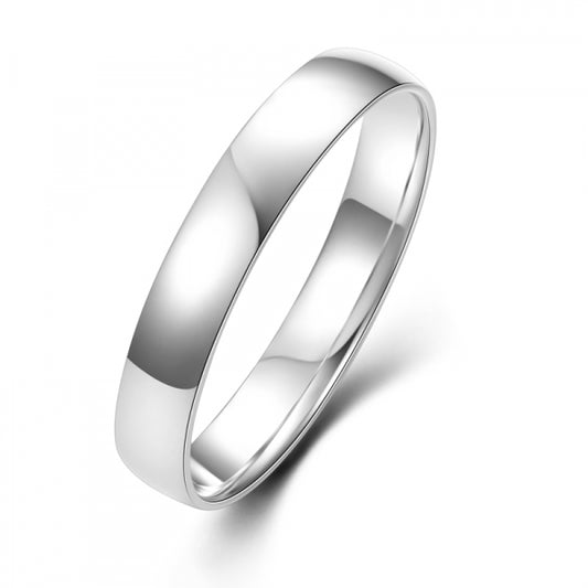 Freundschaftsring 4mm breit glanz Silber 925/000 - MeinSchmuckShop