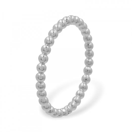 Kugelring 2.1mm breit Silber 925/000