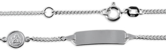 ID-Schildarmband mit Engel - Silber 925/000 - MeinSchmuckShop