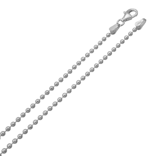 Kugelkette 2.0mm Silber 925/000 - MeinSchmuckShop