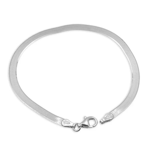 Doppelpanzerarmband flach 3.5mm breit Silber 925/000 - MeinSchmuckShop
