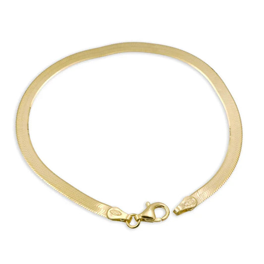 Doppelpanzerarmband flach 3.5mm breit Silber 925/000 vg. - MeinSchmuckShop