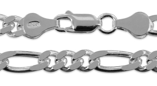 Figaroarmband 5,4mm - Silber 925/000 - MeinSchmuckShop