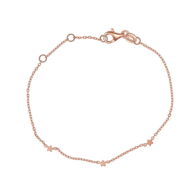 Armband mit 3 Sterne 15/17/19cm Silber 925/000 rvg. - MeinSchmuckShop