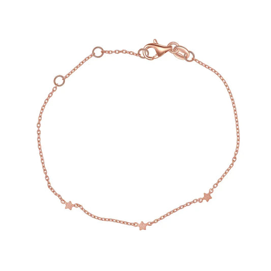 Armband mit 3 Sterne 15/17/19cm Silber 925/000 rvg. - MeinSchmuckShop