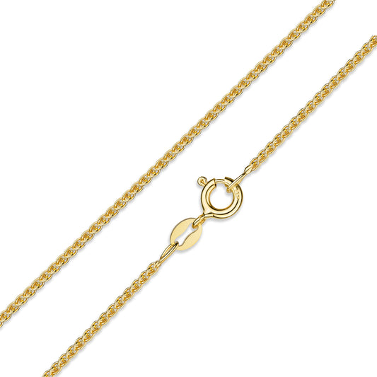 Zopfkette/Armband 1.5/1.9mm Silber 925/000 vergoldet - MeinSchmuckShop