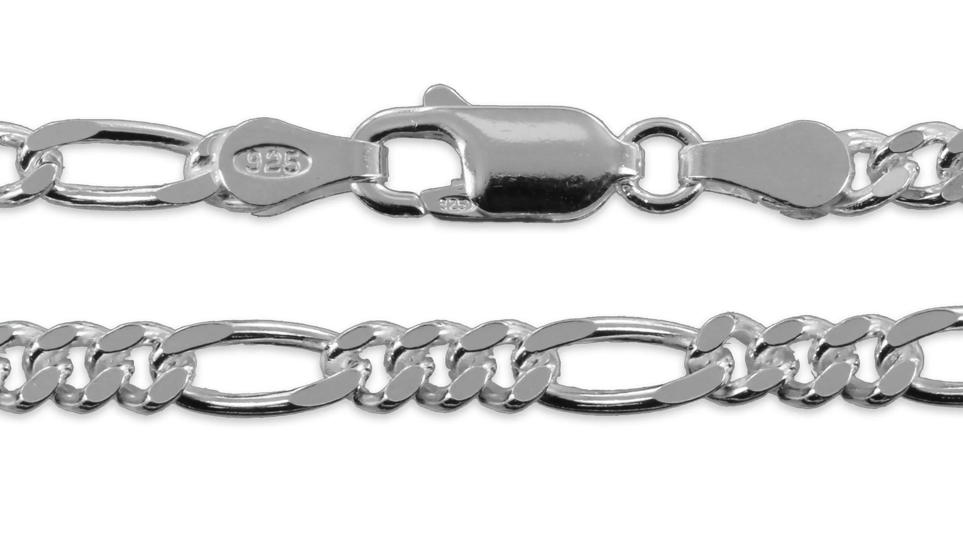 Figaroarmband 4,0mm - Silber 925/000 - MeinSchmuckShop