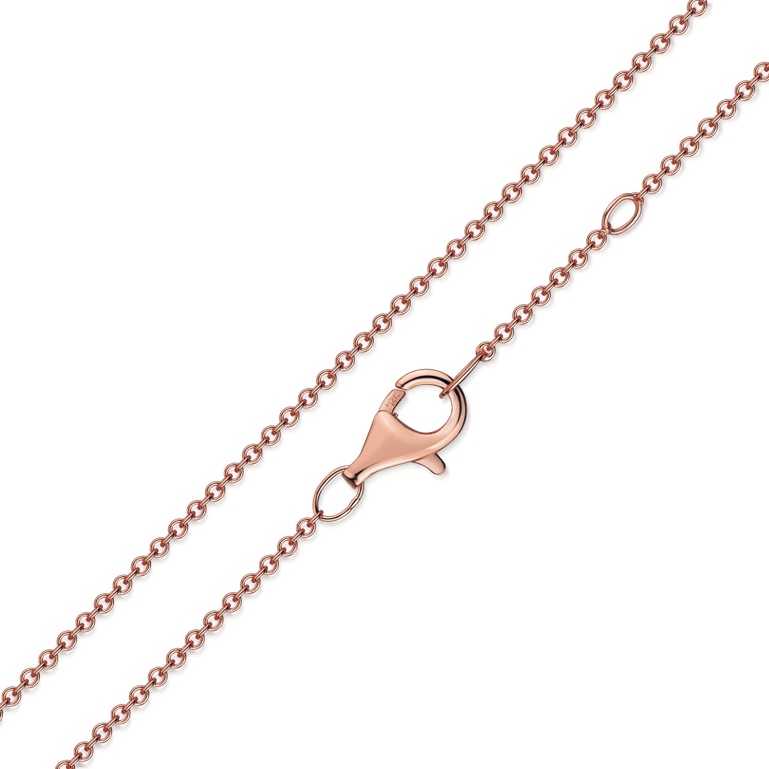 Ankerkette 1.2mm breit Silber 925/000 3 Milliemes rosé vergoldet - MeinSchmuckShop