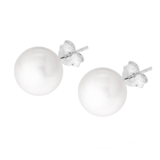Ohrstecker mit Perle 10 mm in Silber 925 - MeinSchmuckShop