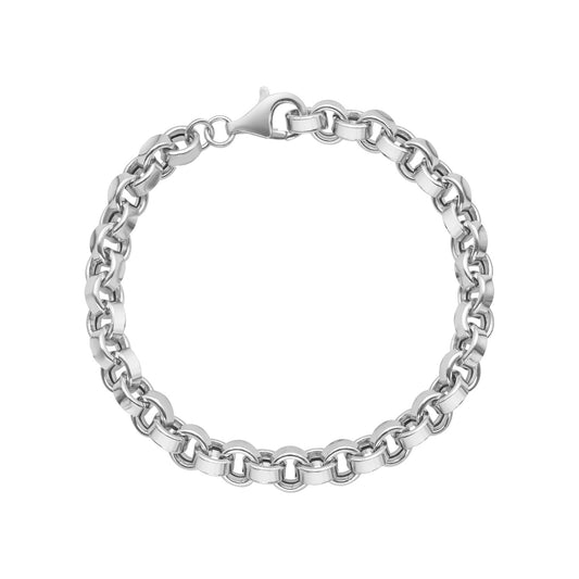 Sterling Silver Rolo Link Bracelet - MeinSchmuckShop
