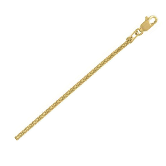 Popcorn Chain in 14k Yellow Gold (1.60 mm) - MeinSchmuckShop